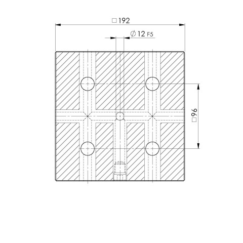 45710: Einzelplatte Quick•Point® 96 (Technische Zeichnung )