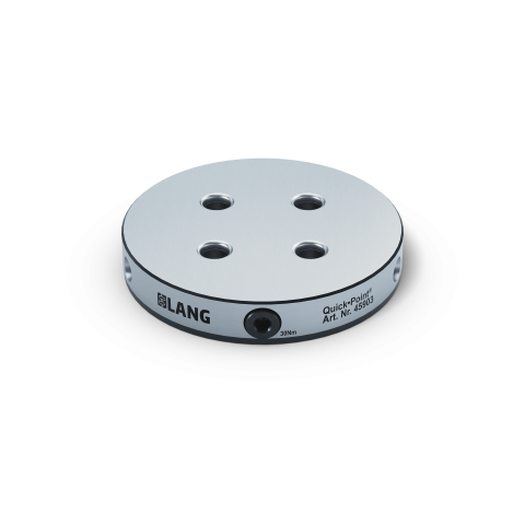 Product image 45903: Quick•Point® 52 Round Plate ø 157 x 27 mm without mounting bores, for individual centre hole