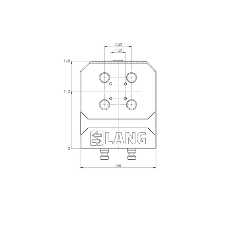 47220: Twin Base Quick•Point® 52 (Technical drawing )