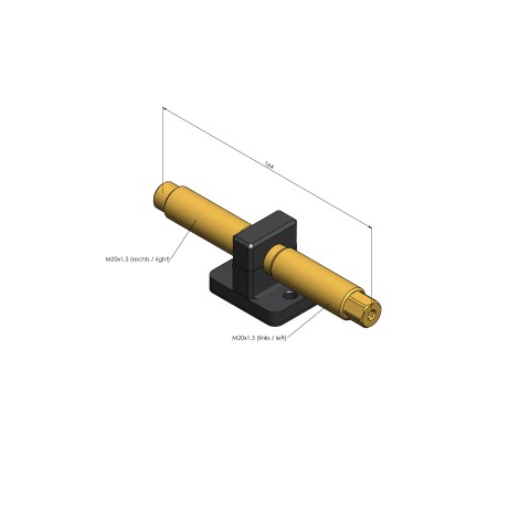 Disegno tecnico 4825164: Makro•Grip® 125 Set mandrino + pezzo centrale lunghezza del mandrino 164 mm