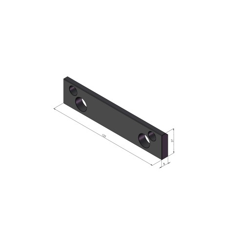 Disegno tecnico 41111-0508: Makro•Grip® Ultra Paralleli spessore 8 mm altezza del supporto 5 mm