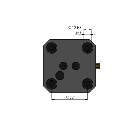 48065-46: Morsa de 5 eixos Makro•Grip 46 (Disegno tecnico )