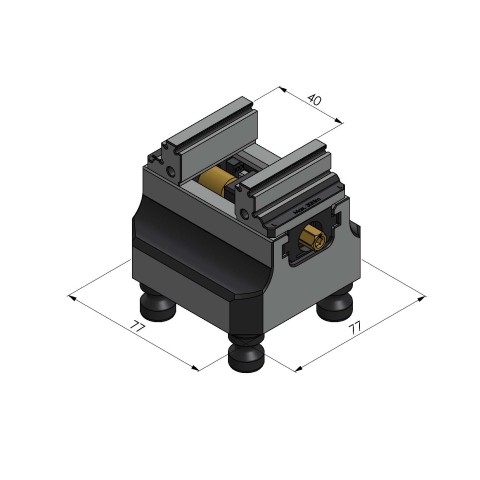 48065-46: Morsa de 5 eixos Makro•Grip 46 (Disegno tecnico )