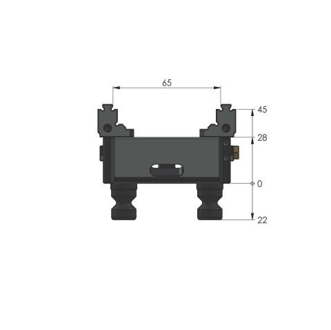 48040-46 FS: Mordaza de 5 ejes Makro•Grip® micro 46 (Diseño técnico )