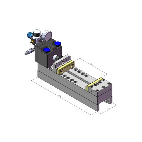 Technical drawing 41200: Makro•Grip® Stamping Unit Standard, with standard stamping jaws