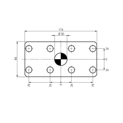 Disegno tecnico 44521-10: Quick•Point® 52 Calibro di allineamento in affitto