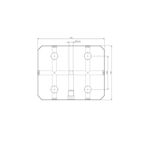 45401: Single Plate Quick•Point® 96 (Technical drawing )