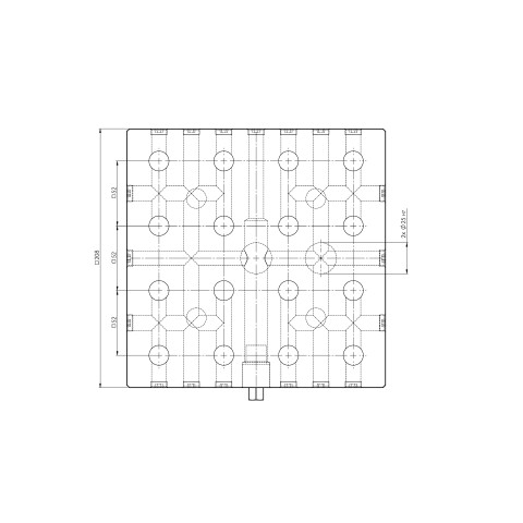 45640: Grid Plate Quick•Point® 52 (Technical drawing )