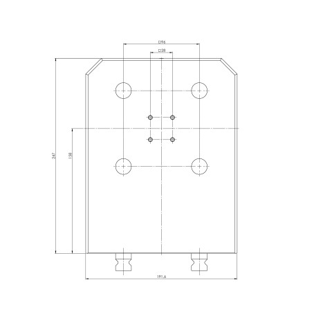 Technical drawing 47520: Quick•Point® 96 Twin Base 192 x 116 x 247 mm