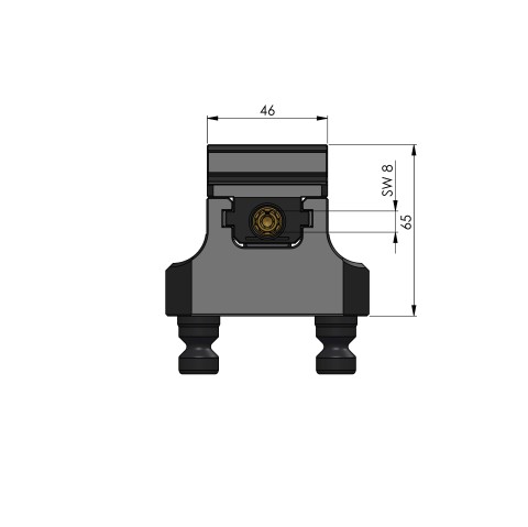 48065-46 FS: 5-Axis Vise Makro•Grip® FS 46 (Technical drawing )