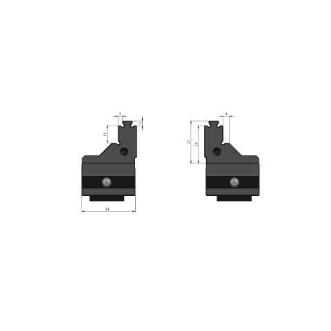 48077-4620: Ersatzbacken Makro•Grip® 77 (Technische Zeichnung )