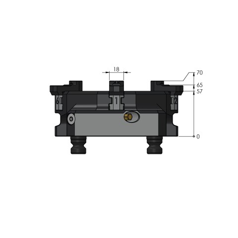 Technical drawing 59616-70: Vasto•Clamp 96 Top Jaws for ID clamping steel, hardened, clamping range Ø 50 - 145 mm