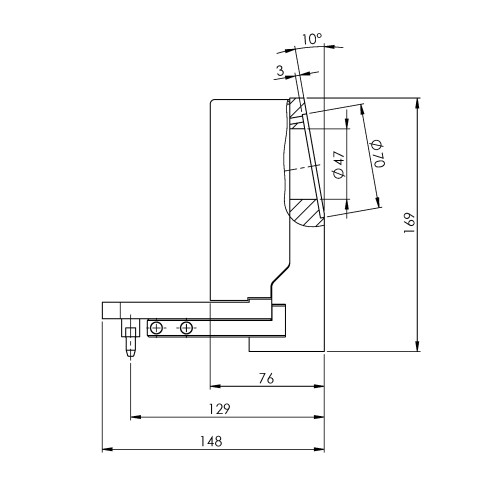 Technical drawing 66930: RoboTrex 52 Pinça mecânico