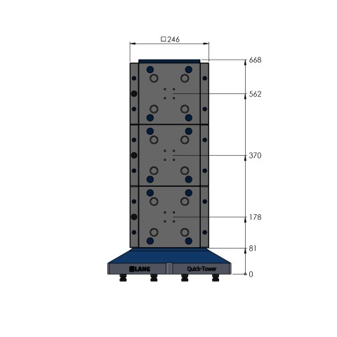 Disegno tecnico 70650: Quick•Point® Quick•Tower lapide altezza 668 mm