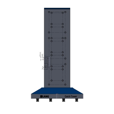 Technical drawing 70650: Quick•Point® Quick•Tower tombstone height 668 mm