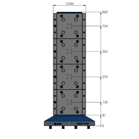Technical drawing 70850: Quick•Point® Torre rápida lápide altura 860 mm