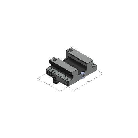 Technische Zeichnung 81011: Makro•Grip® Ultra Grundkörper Höhe 45 mm, Länge 96 mm