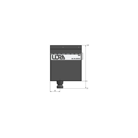 Technical drawing 81012: Makro•Grip® Ultra Base altura 109 mm, comprimento 96 mm
