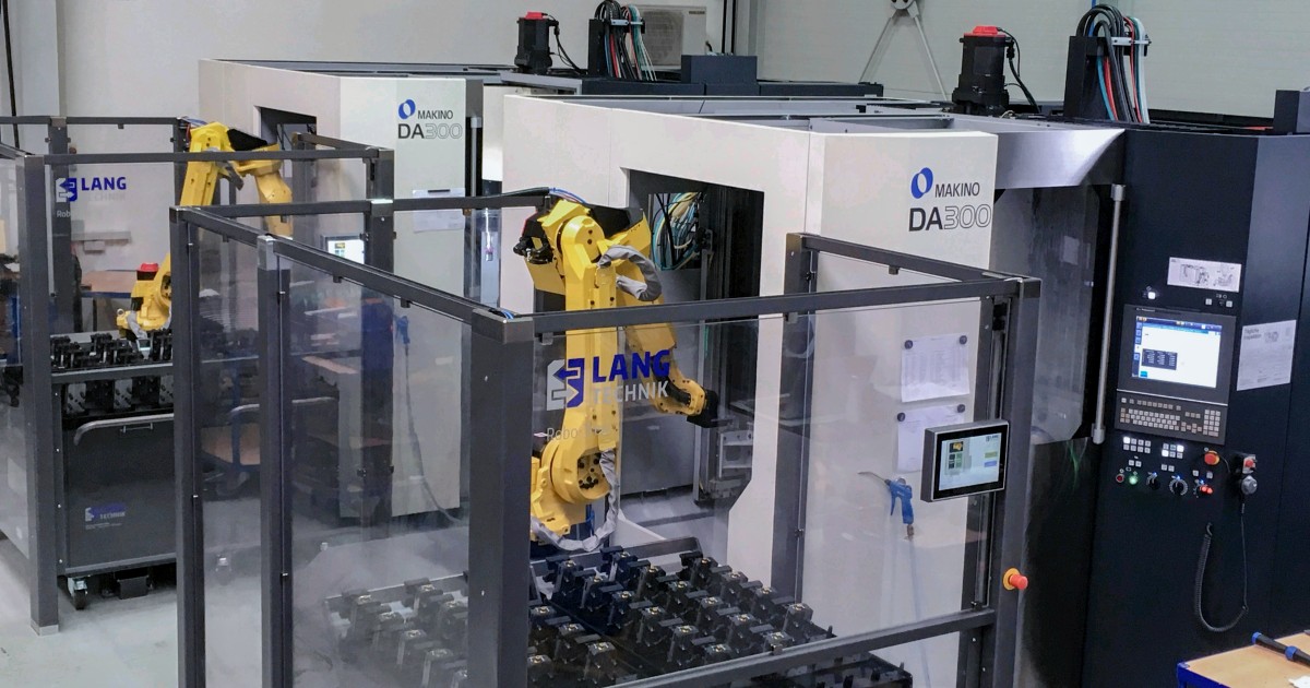 Automating MAKINO CNC machines | LANG Technik