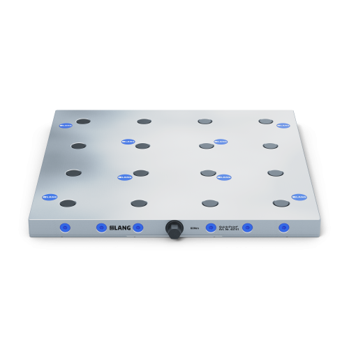 Product image 45741: Quick•Point® 96 Grid Plate 4-fold 384 x 384 x 27 mm with mounting bores for 63 mm slot distance